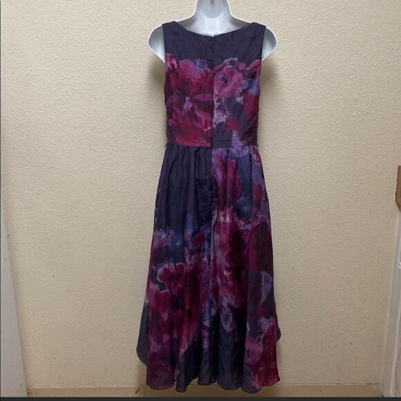 Lela Rose x Neiman Marcus x Target Silk Blend Watercolor Print Midi Dress Size 2 - Picture 6 of 6